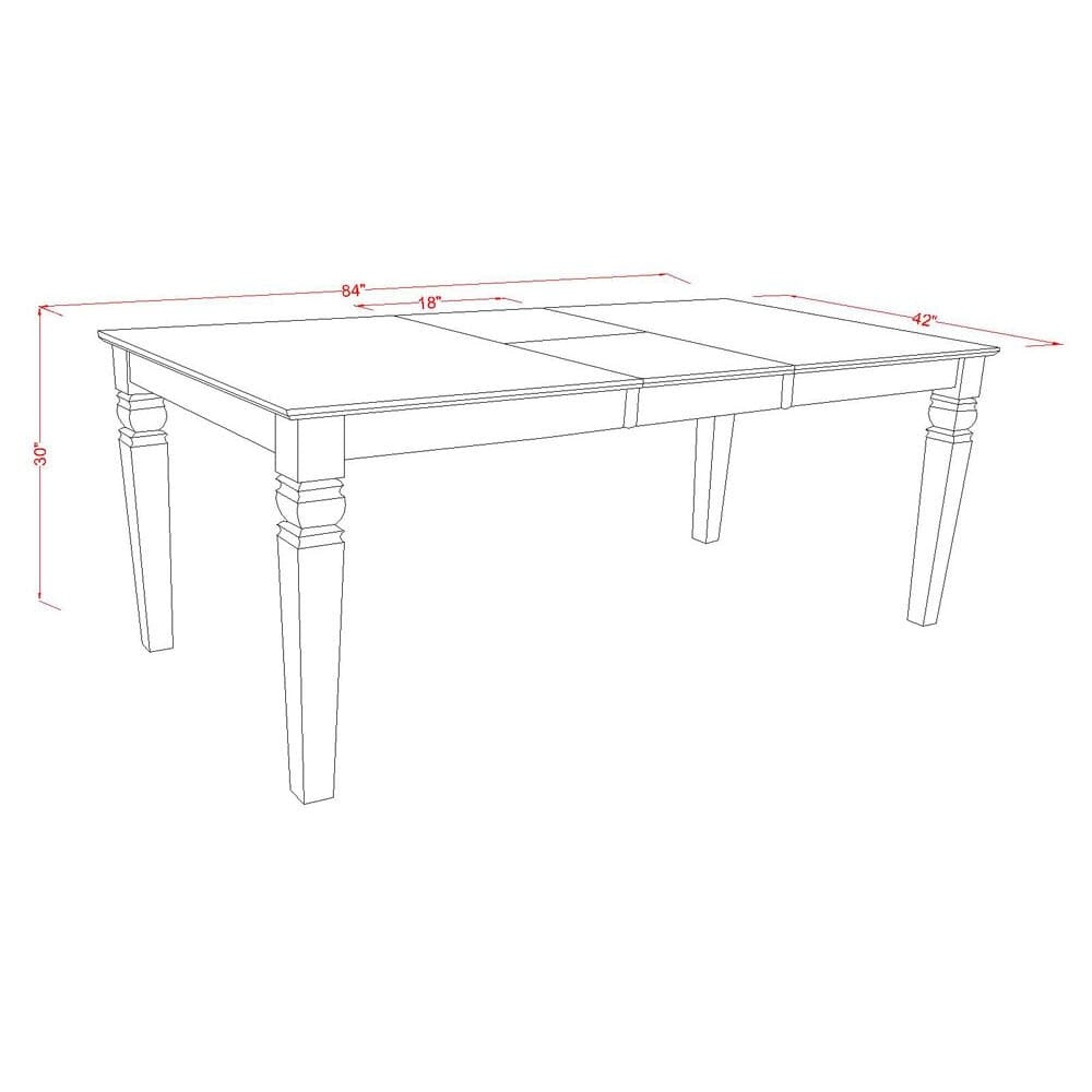 5  Pc  Dining  Room  set  with  a  Dinning  Table  and  4  Wood  Kitchen  Chairs  in  Black