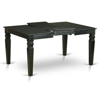 7 Piece Dining Set Consists of a Rectangle Kitchen Table with Butterfly Leaf