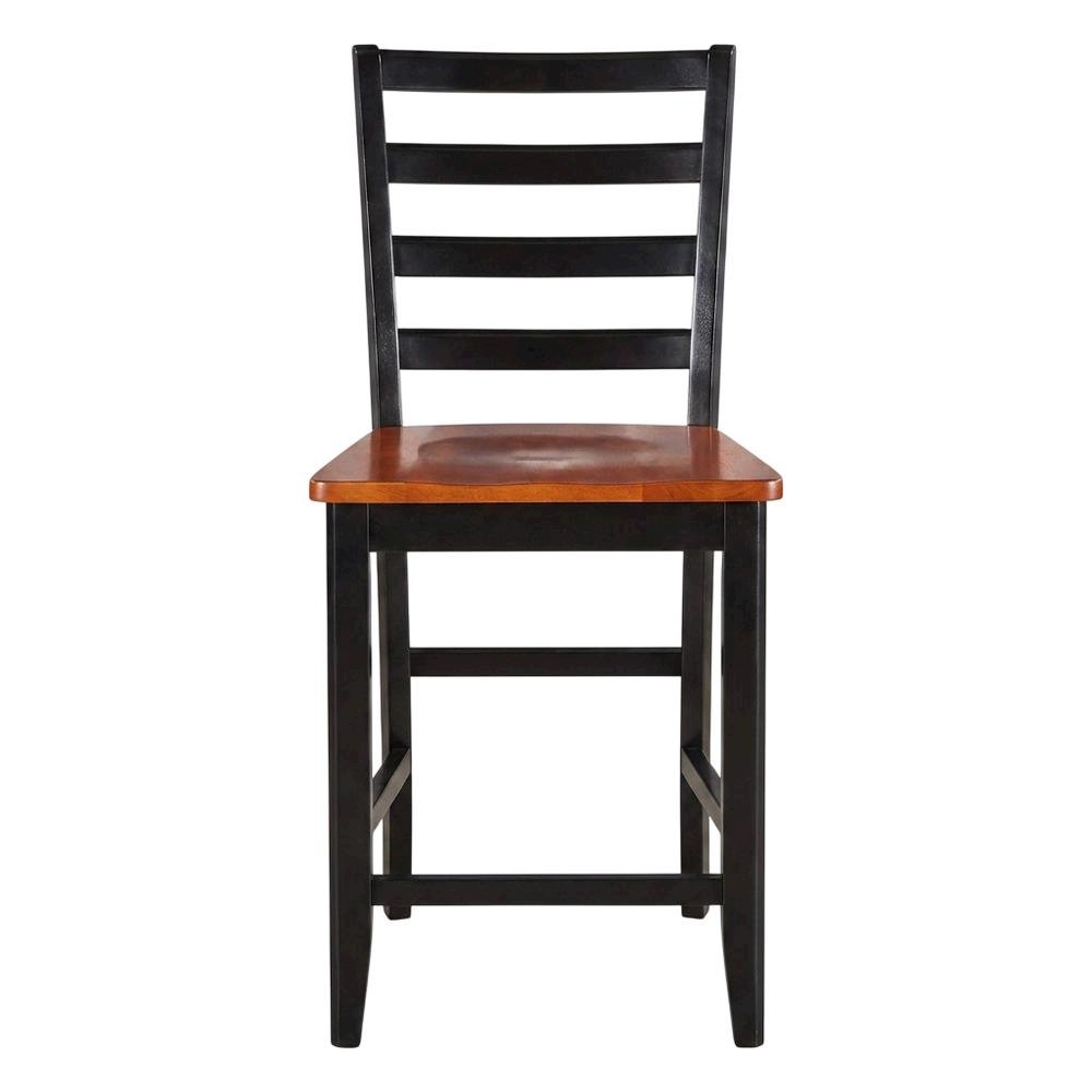 Solid Wood Dining Table & Chairs 5-Piece Set for Kitchen/Dining, Black