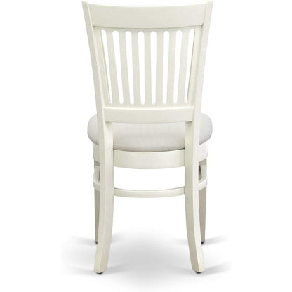 5 Piece Dining Table Set for 4 with White Kitchen Table and Chairs