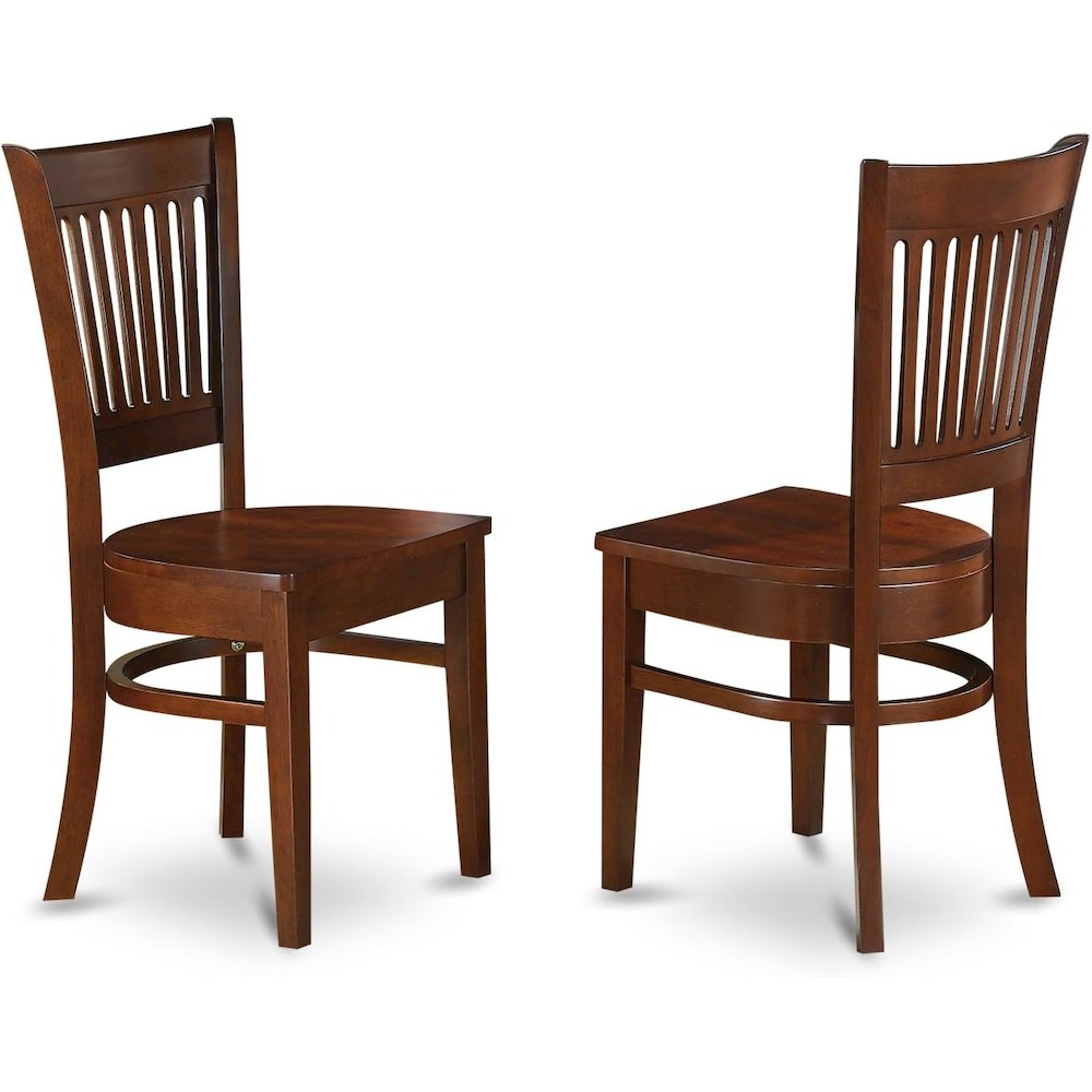 Espresso Kitchen Table and Chairs Set, 7 Pc Dining Table Set for 6