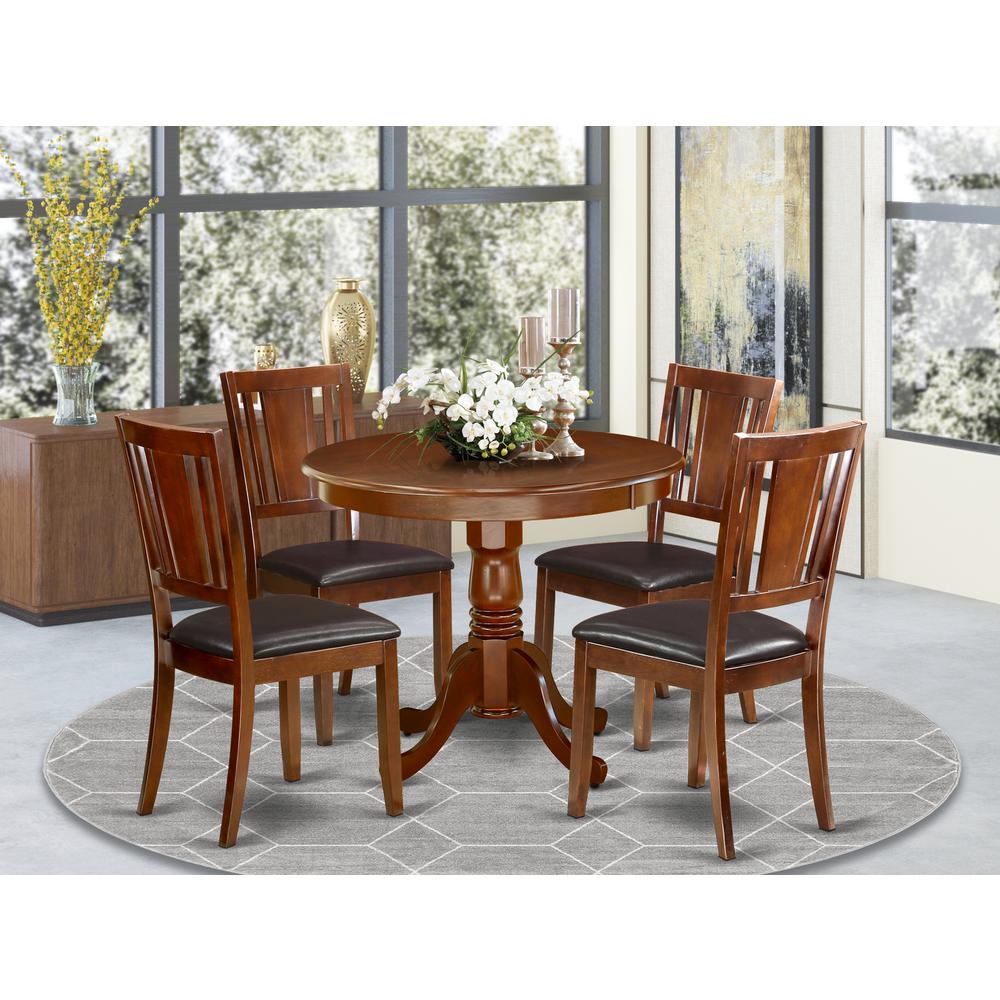 Dining Room Set Mahogany, ANDU5-MAH-LC