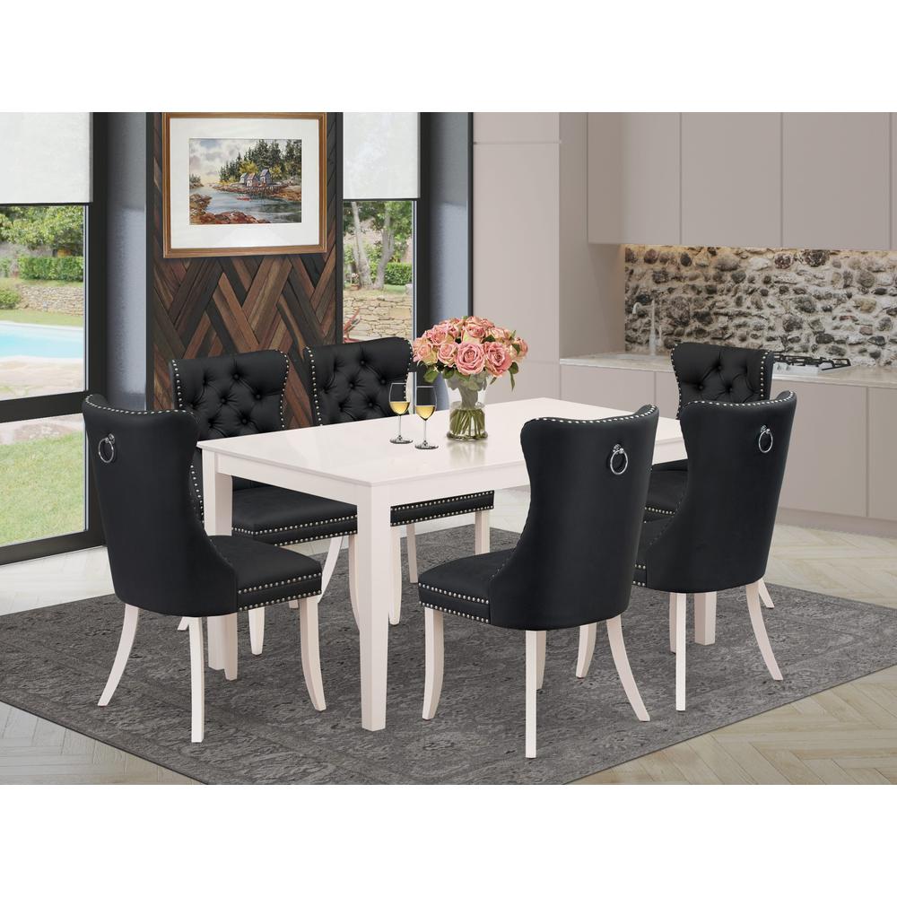 7 Piece Dining Room Set Consists of a Rectangle Kitchen Table