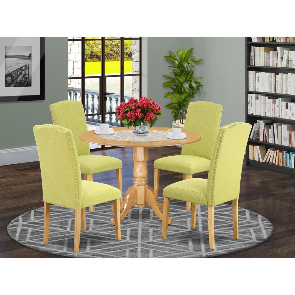Dining Room Set Oak, DLEN5-OAK-07