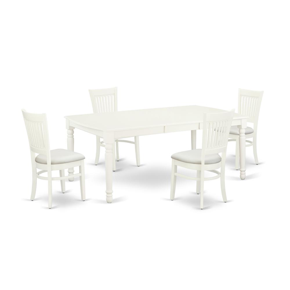 Dining Table- Dining Chairs, DOVA5-LWH-C