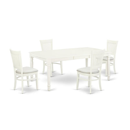 Dining Table- Dining Chairs, DOVA5-LWH-C