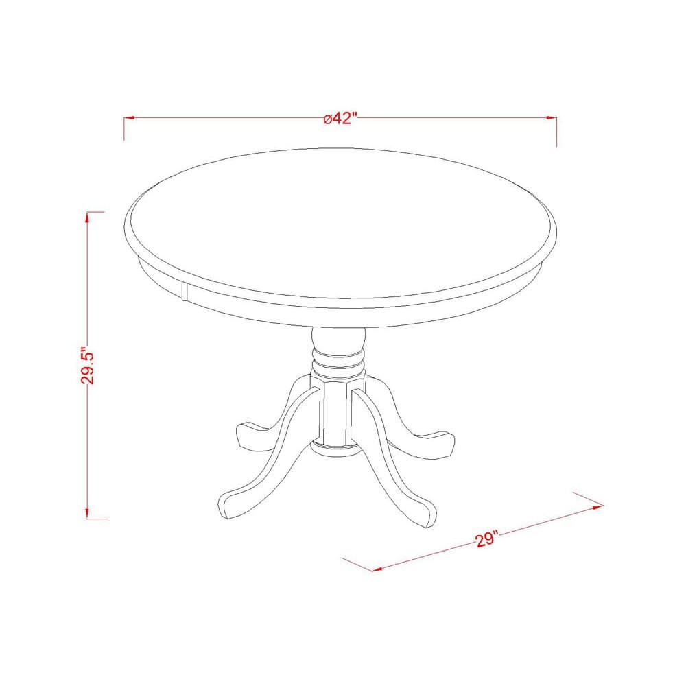 3 Piece Dinner Table Set consists A Modern Table
