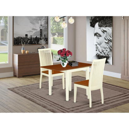 Dining Room Set Buttermilk & Cherry, NDIP3-WHI-W
