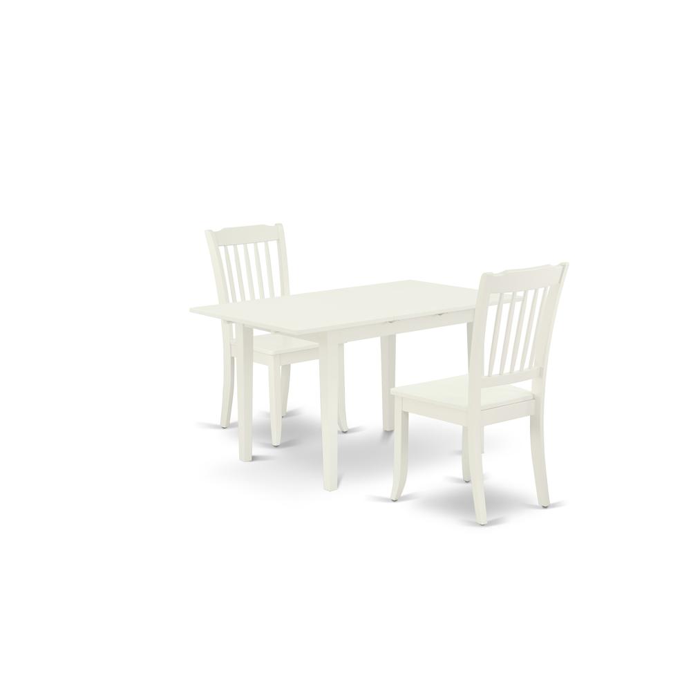 Dining Table- Dining Chairs, NODA3-LWH-W