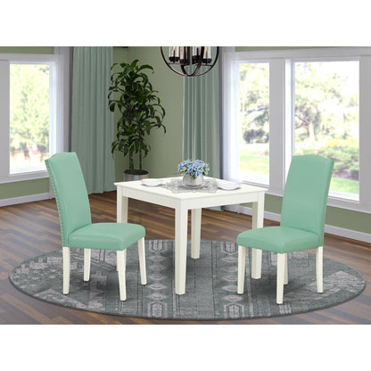 Dining Room Set Linen White, OXEN3-LWH-57