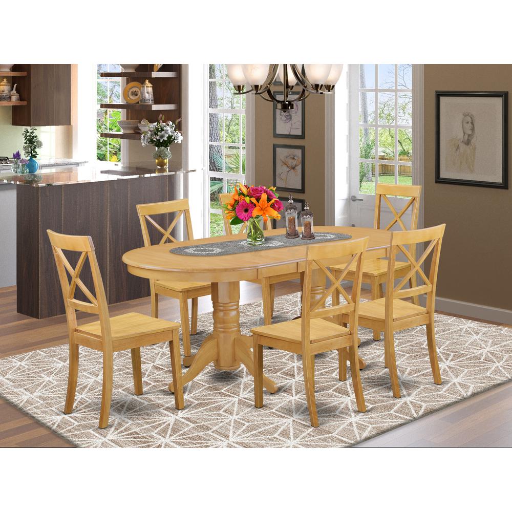 Dining Room Set Oak, VABO7-OAK-W