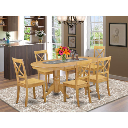 Dining Room Set Oak, VABO7-OAK-W