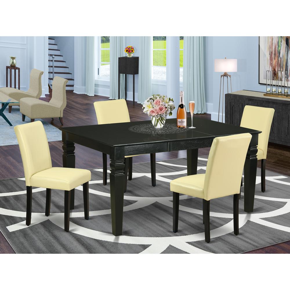Dining Room Set Black, WEAB5-BLK-73