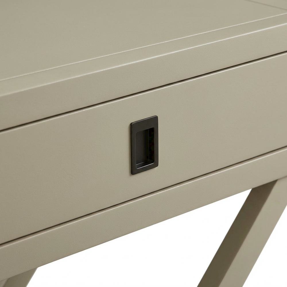 Urban Gray Night Stand with Compact Design and Versatile Storage