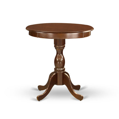 East West Furniture - ESFL3-MAH-18 - 3-Pc Modern Dining Table Set - 2 Kitchen Chairs and 1 Dining Room Table (Mahogany Finish)