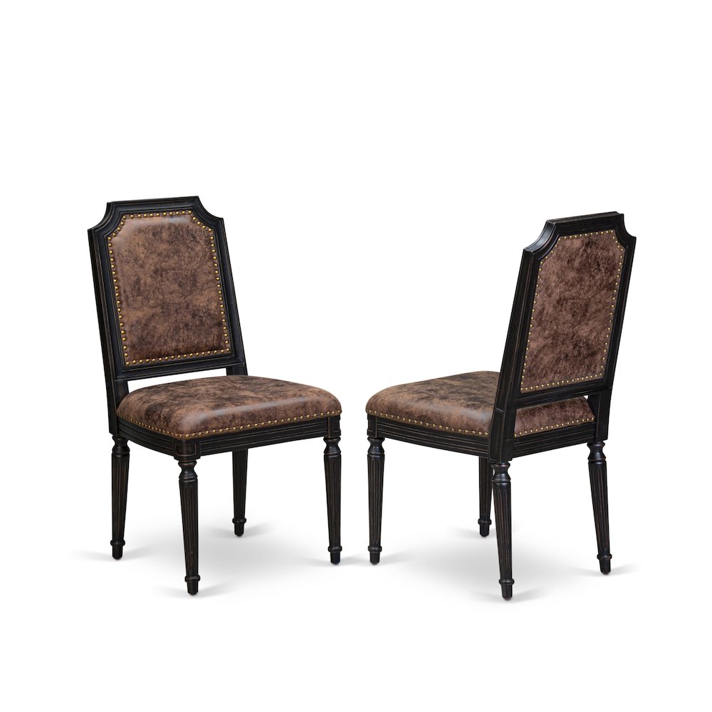 7 piece Modern Dining Table Set includes a Kitchen Table and 6 Dinner Chairs