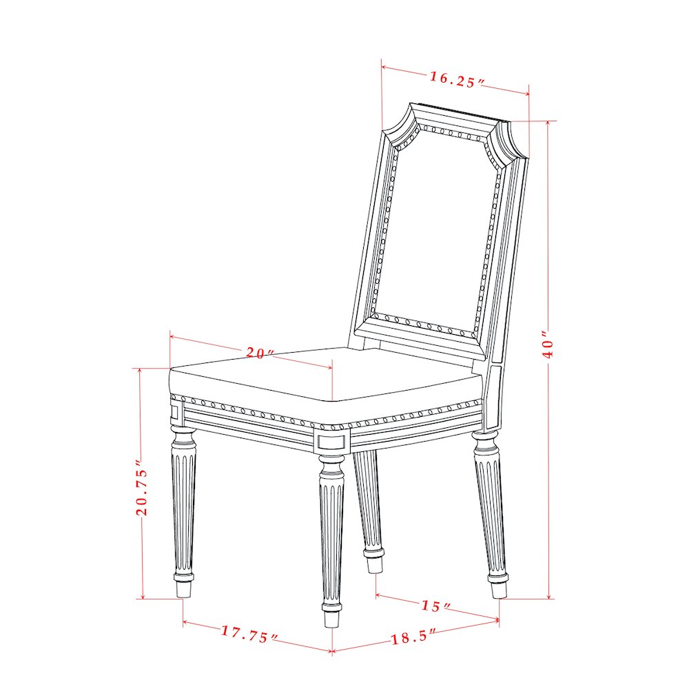 7 piece Modern Dining Table Set includes a Kitchen Table and 6 Dinner Chairs