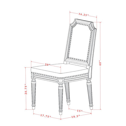 7 piece Modern Dining Table Set includes a Kitchen Table and 6 Dinner Chairs