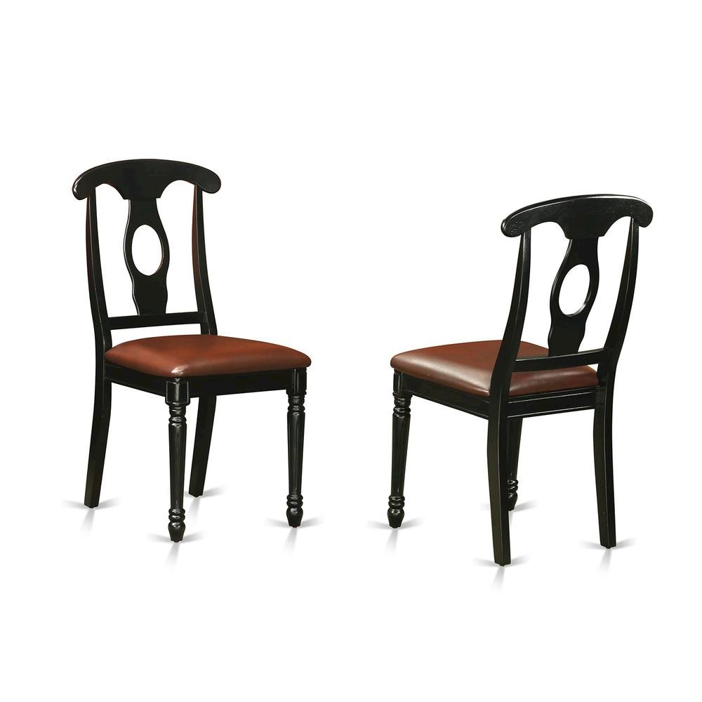 Black Oval Kitchen Table and Chairs, 7 Pc Dining Table Set for 6