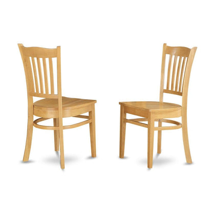 Brown Solid Wood 5 Piece Dining Table Set, Kitchen Table and Chairs
