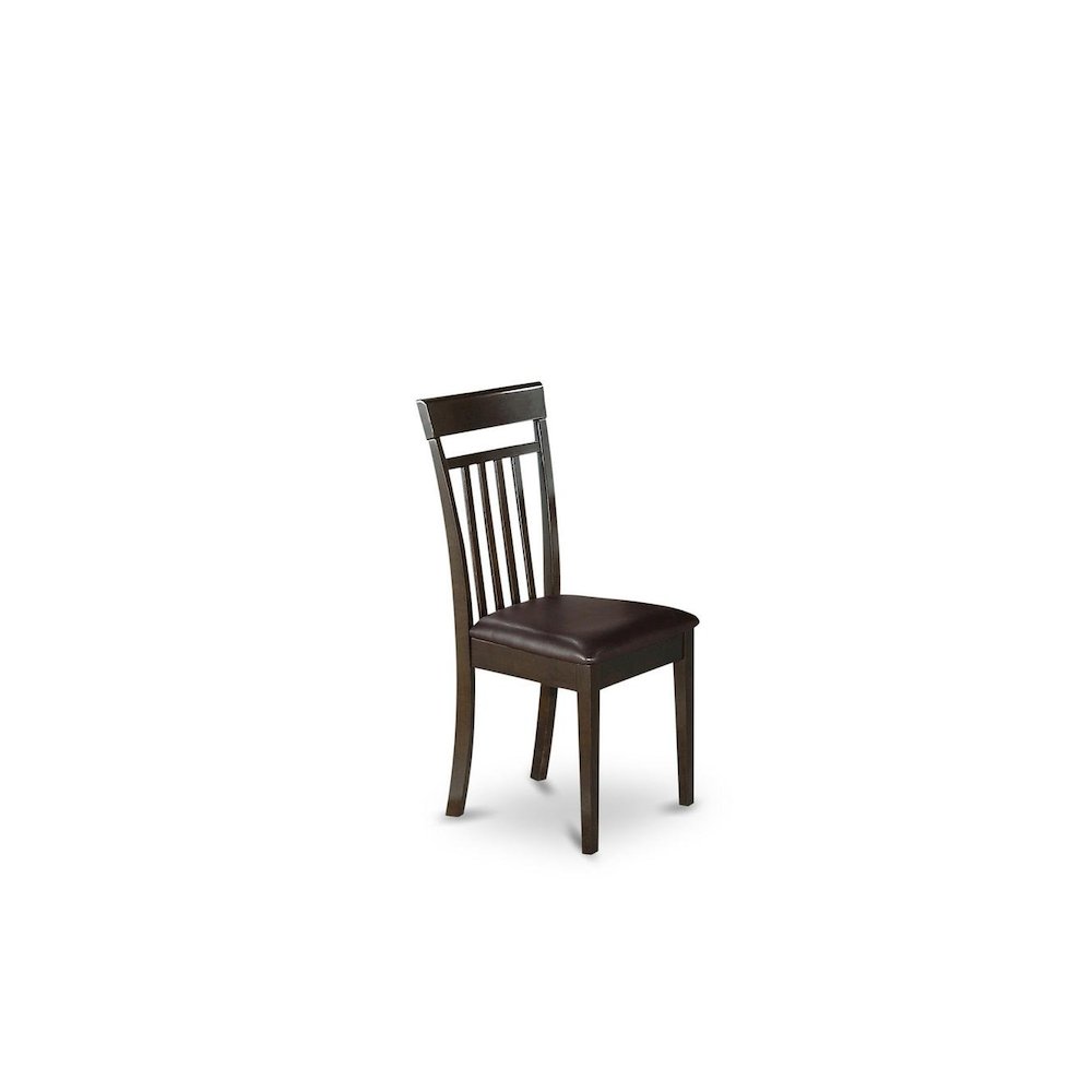 Elegant Wooden Dining Chairs – Slat Back Kitchen Chairs, Set of 2