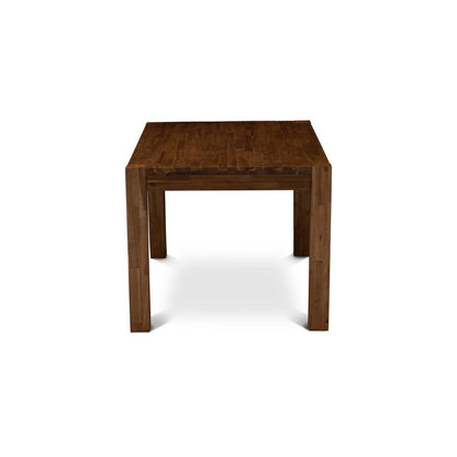 Rectangular Kitchen Table, Antique Walnut, Solid Wood, 60-Inch