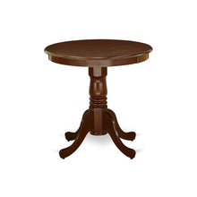 Round Dining Table, Pedestal Base, Mahogany, Mid-Century, Solid Wood