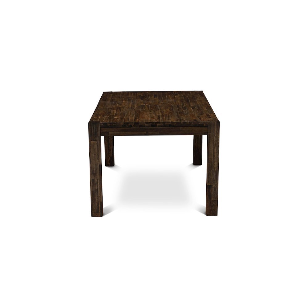 Rectangular Dining Table, Distressed Jacobean, Solid Wood, 72-Inch