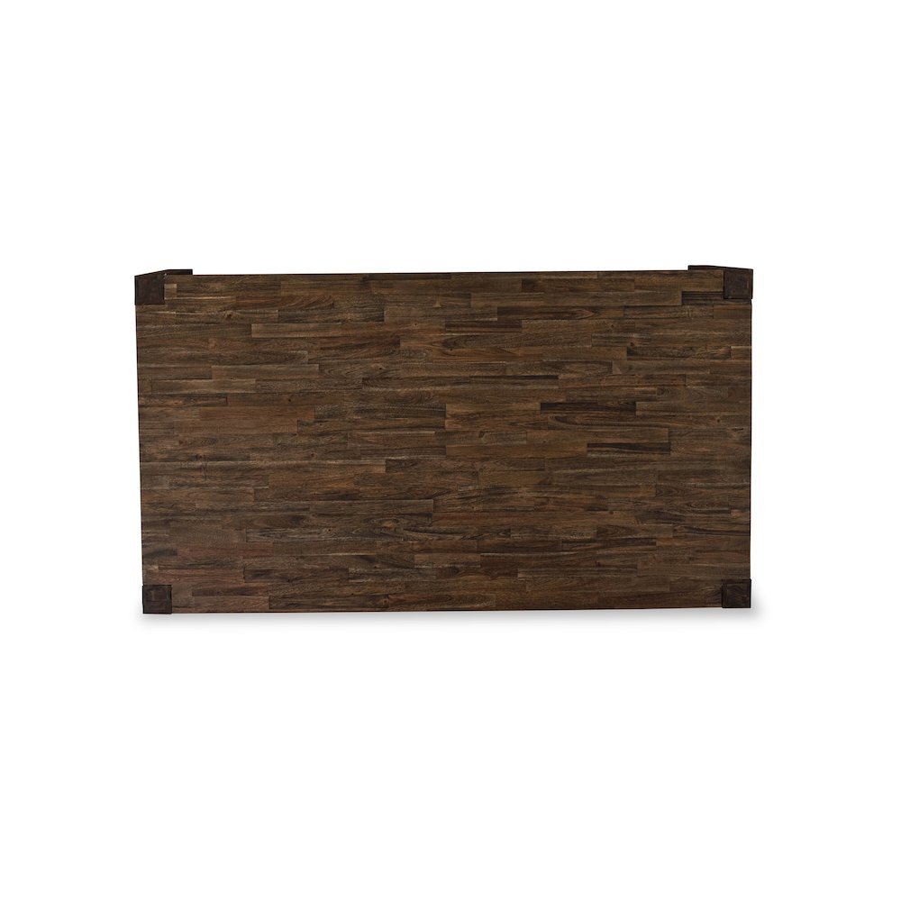 Rectangular Dining Table, Distressed Jacobean, Solid Wood, 72-Inch