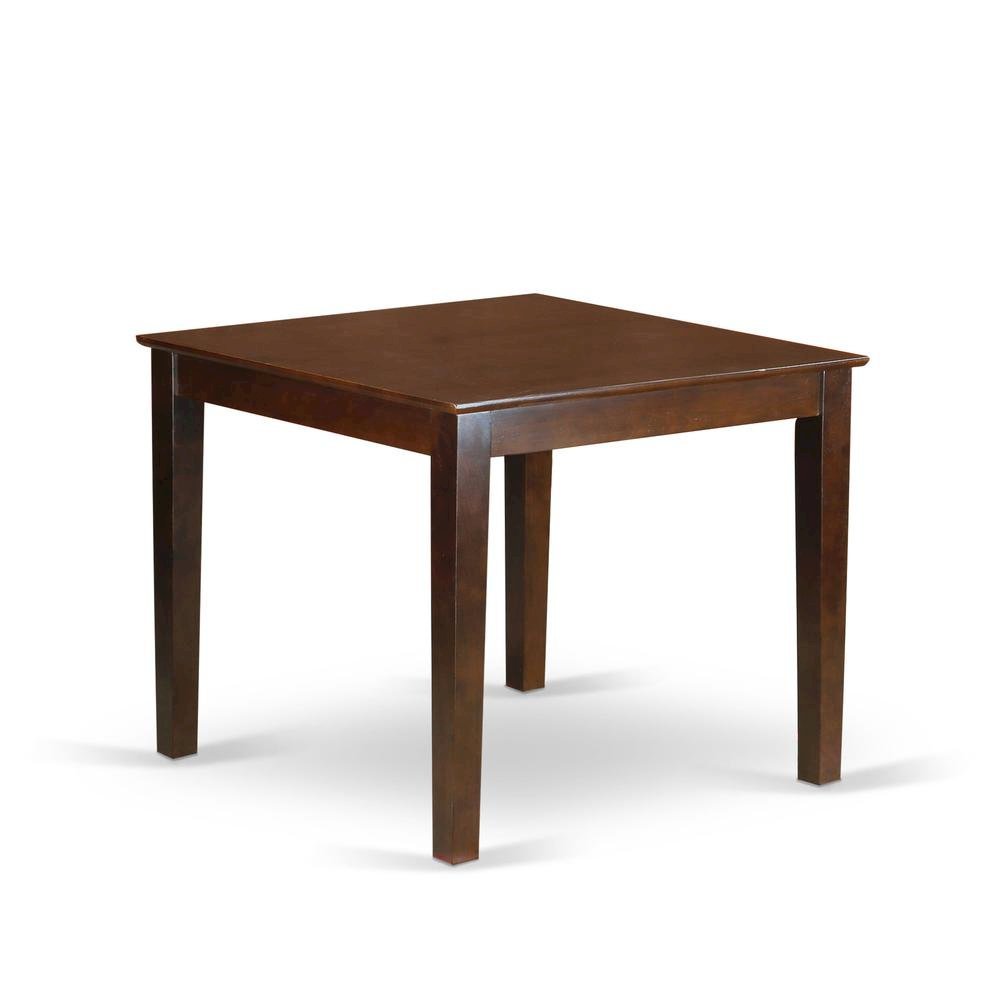 Square Dining Table, Mahogany Finish, Solid Wood, Mid-Century Style