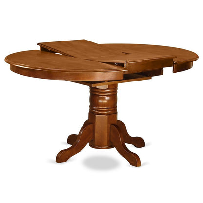 Elegant Oval Dining Table – Expandable Round Dining Table for 6