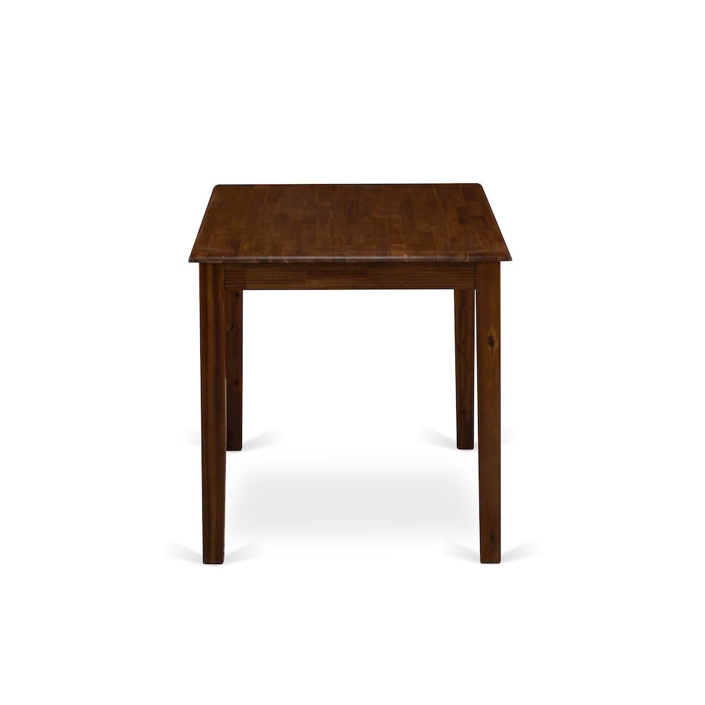 Walnut Rectangular Wood Dining Table, Modern 4-Leg Design, Kitchen Furniture