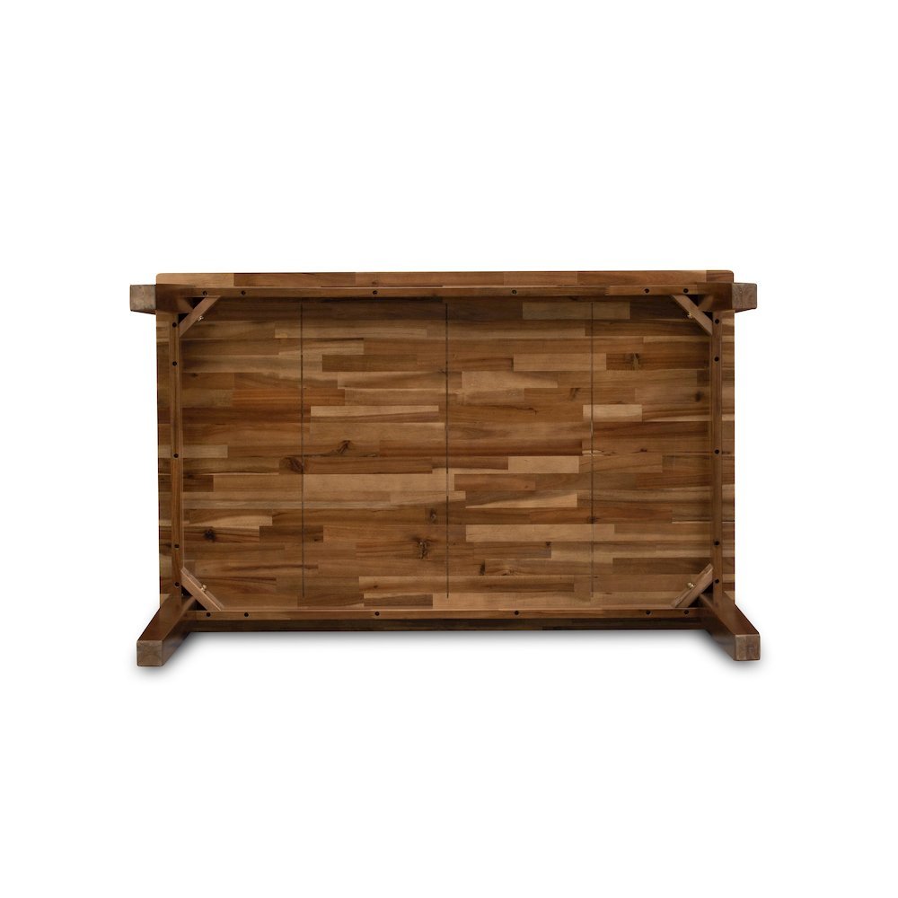 Walnut Rectangular Wood Dining Table, Modern 4-Leg Design, Kitchen Furniture