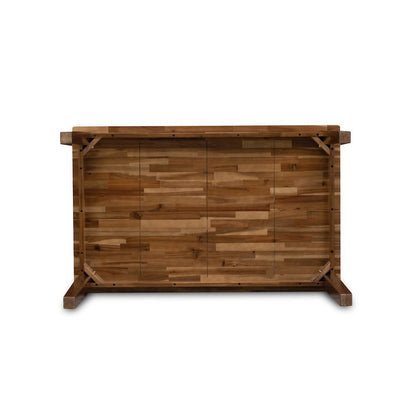 Walnut Rectangular Wood Dining Table, Modern 4-Leg Design, Kitchen Furniture