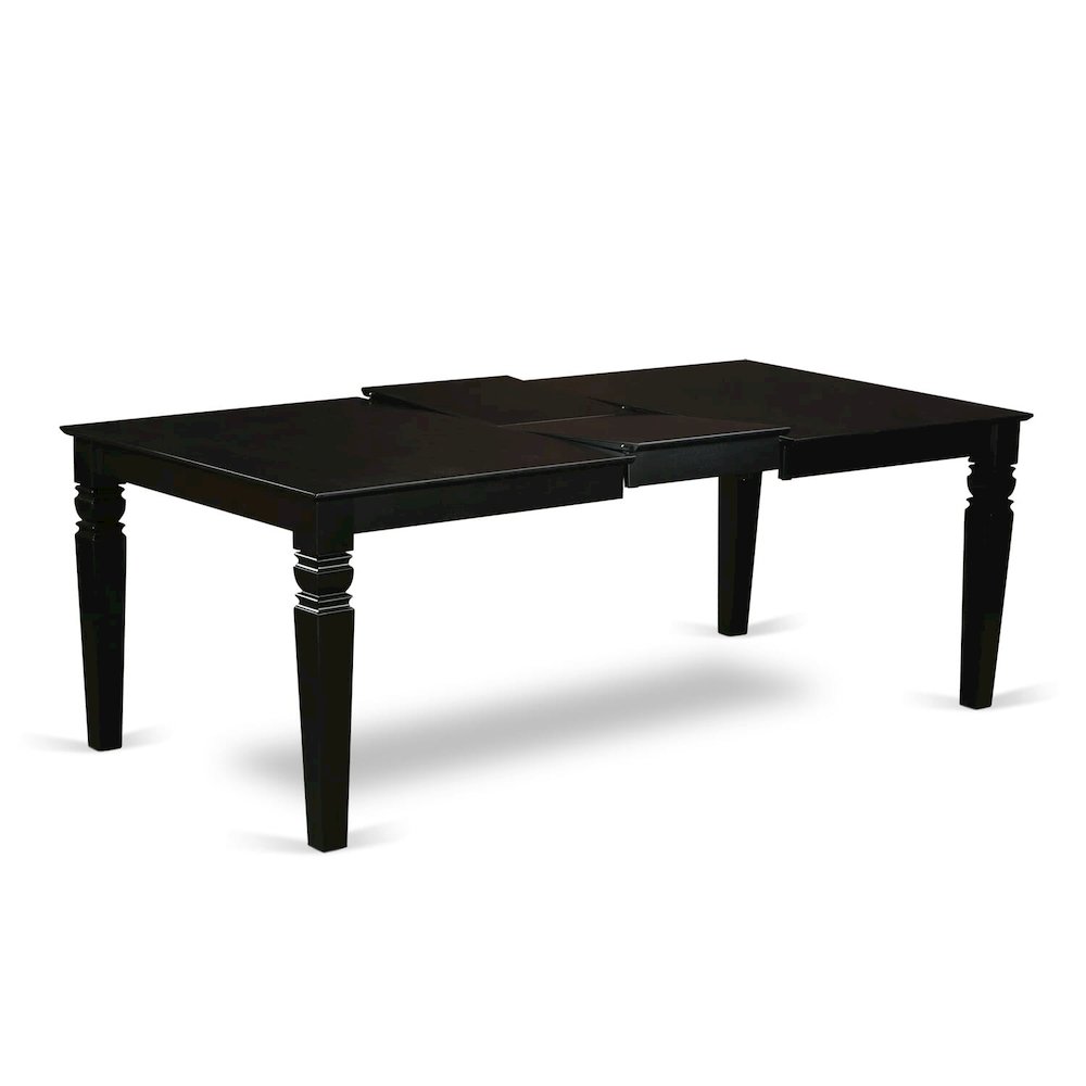5 Piece Kitchen Table Set Contains a Rectangle Dining Table with Butterfly Leaf