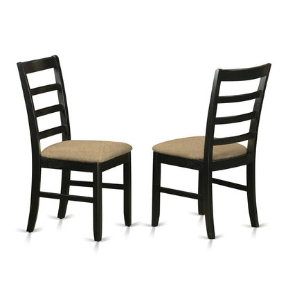 DUPF5-BLK-C 5 PcKitchen Table set for 4-Dining Table and 4 Kitchen Dining Chairs