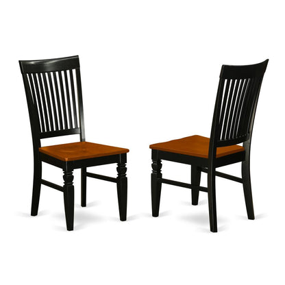 Dining Room Set Black & Cherry, NDWE5-BCH-W