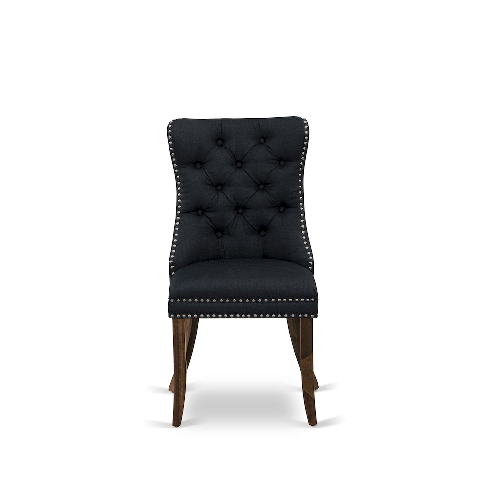 7-Piece Dining Room Set In Black Color