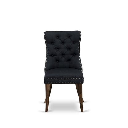 7-Piece Dining Room Set In Black Color