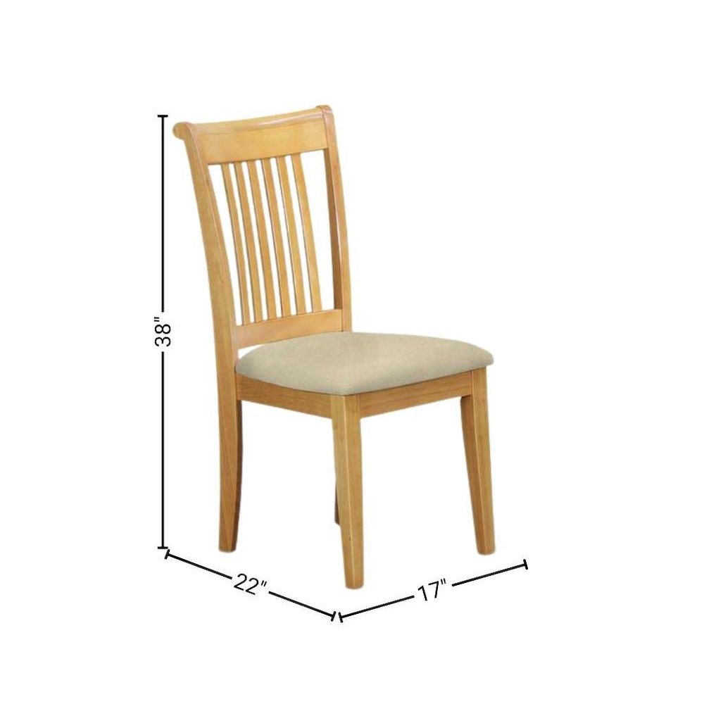 Oak Solid Wood 5 Pc Breakfast Nook Table Set, Chairs for Kitchen