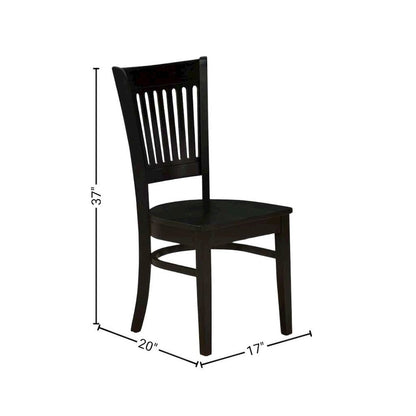 Black 5 Pc Breakfast Nook Table Set, Kitchen Table and Chairs for 4