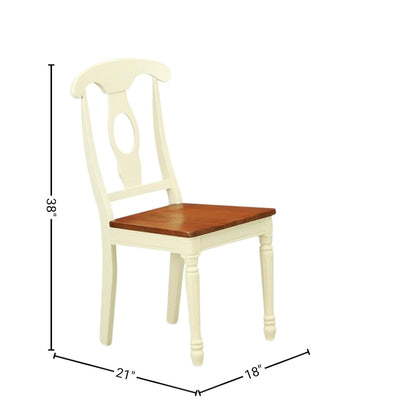 Oval Dining Table Set for 6, Kitchen Table Chairs Set of 7 Pcs in White