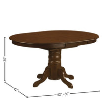 Solid Wood 5 Pc Dining Table Set with 4 Chairs, Brown Kitchen Seating