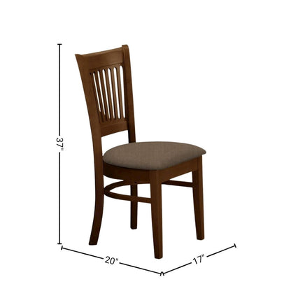 Solid Wood Dining Table Set for 6 with Chairs, 7 Pcs Kitchen Ensemble