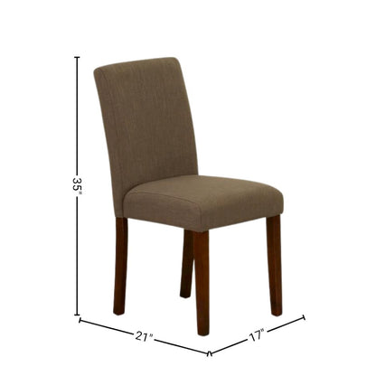 Solid Wood Drop Leaf Dining Table and Chairs for Small Spaces, Brown