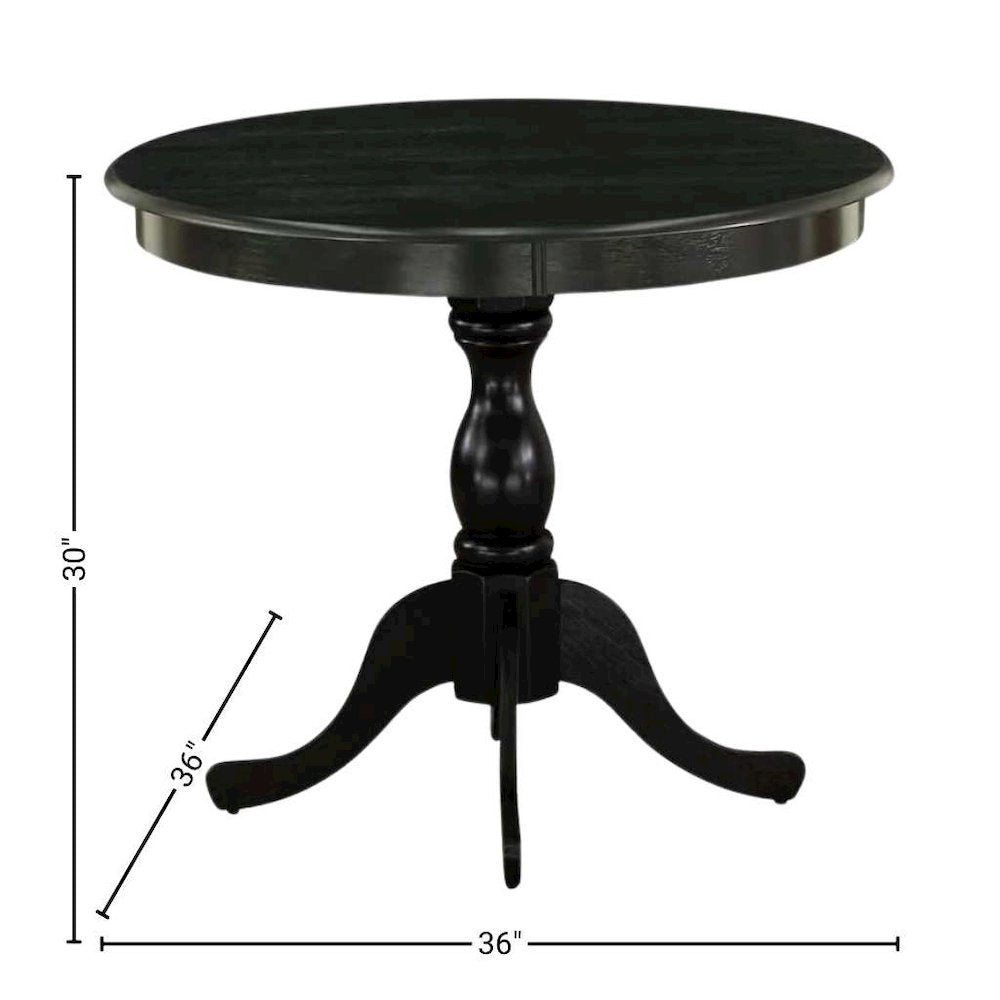 Black 5 Pc Breakfast Nook Table Set, Kitchen Table and Chairs for 4
