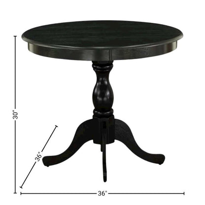 Black 5 Pc Breakfast Nook Table Set, Kitchen Table and Chairs for 4