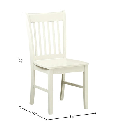 White 5 Piece Dining Table Set for 4 with Chairs and Kitchen Table