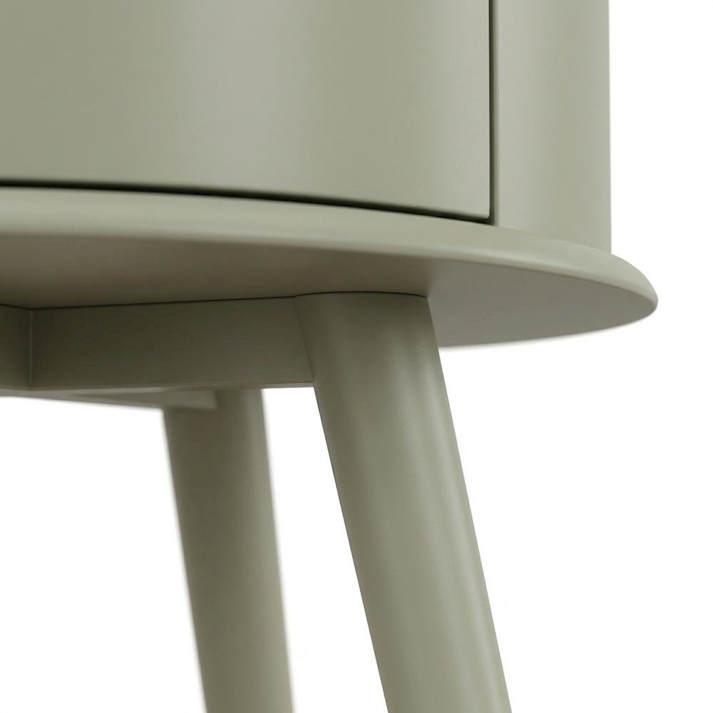 Urban Gray Nightstand with Modern Design and Simple Storage