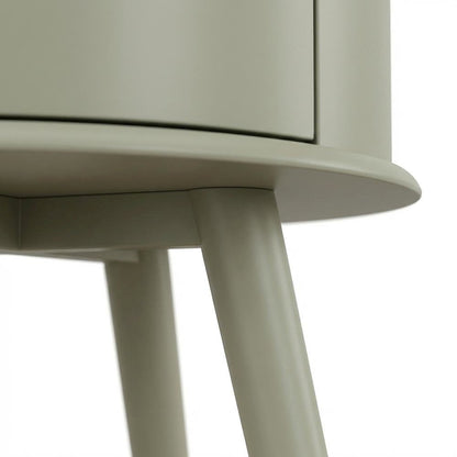 Urban Gray Nightstand with Modern Design and Simple Storage
